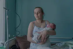 Inside Ukraine's last maternity ward in a region surrounded by Russian forces